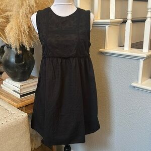 Abercrombie Fitch Black Lace Crochet Skater Dress Size Small